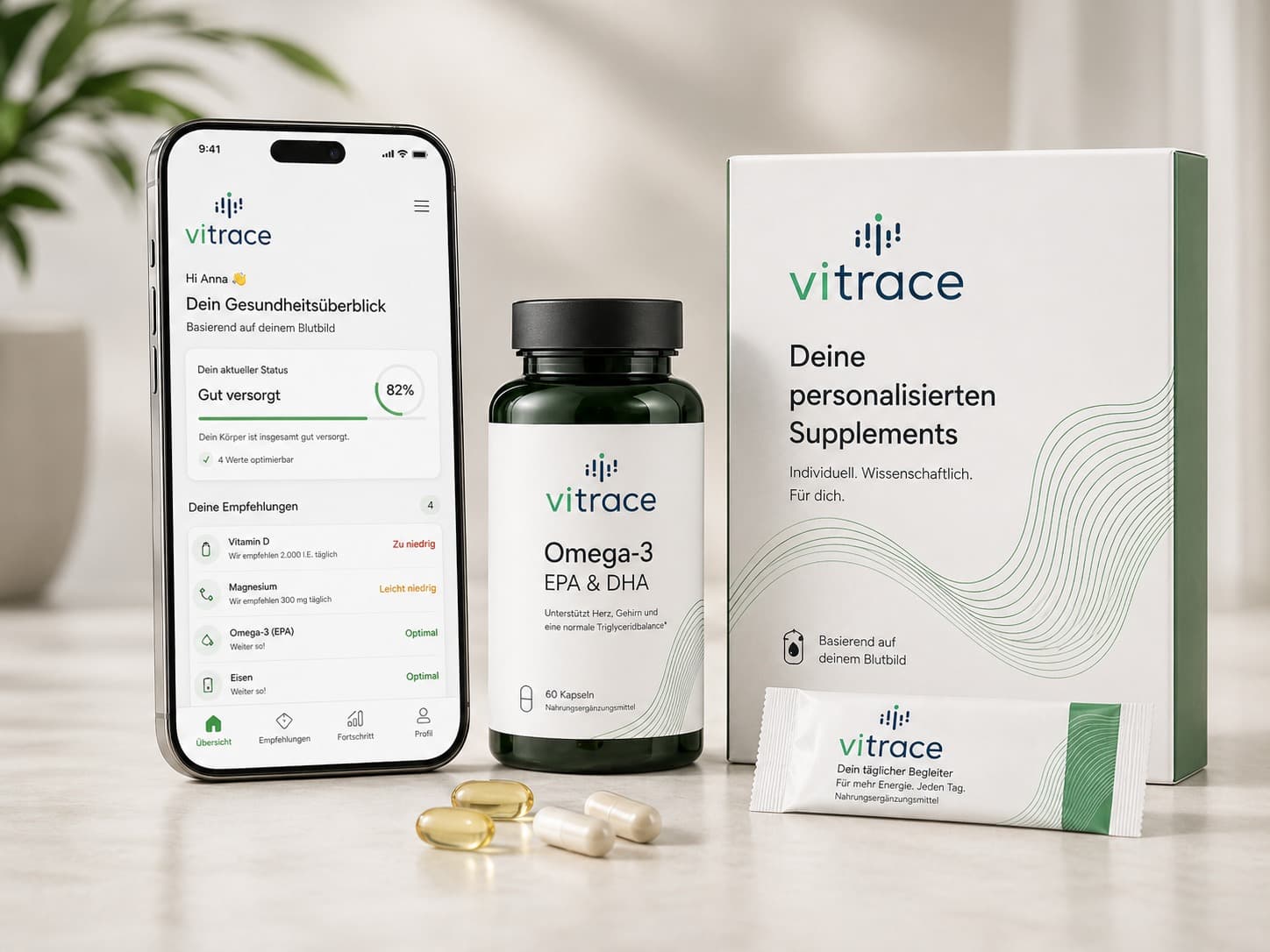 Vitrace personalized supplement formula overview